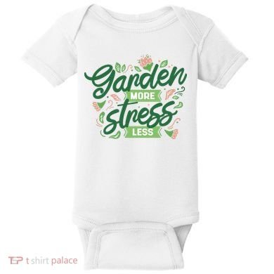 Garden More Stress Less Baby Bodysuit
