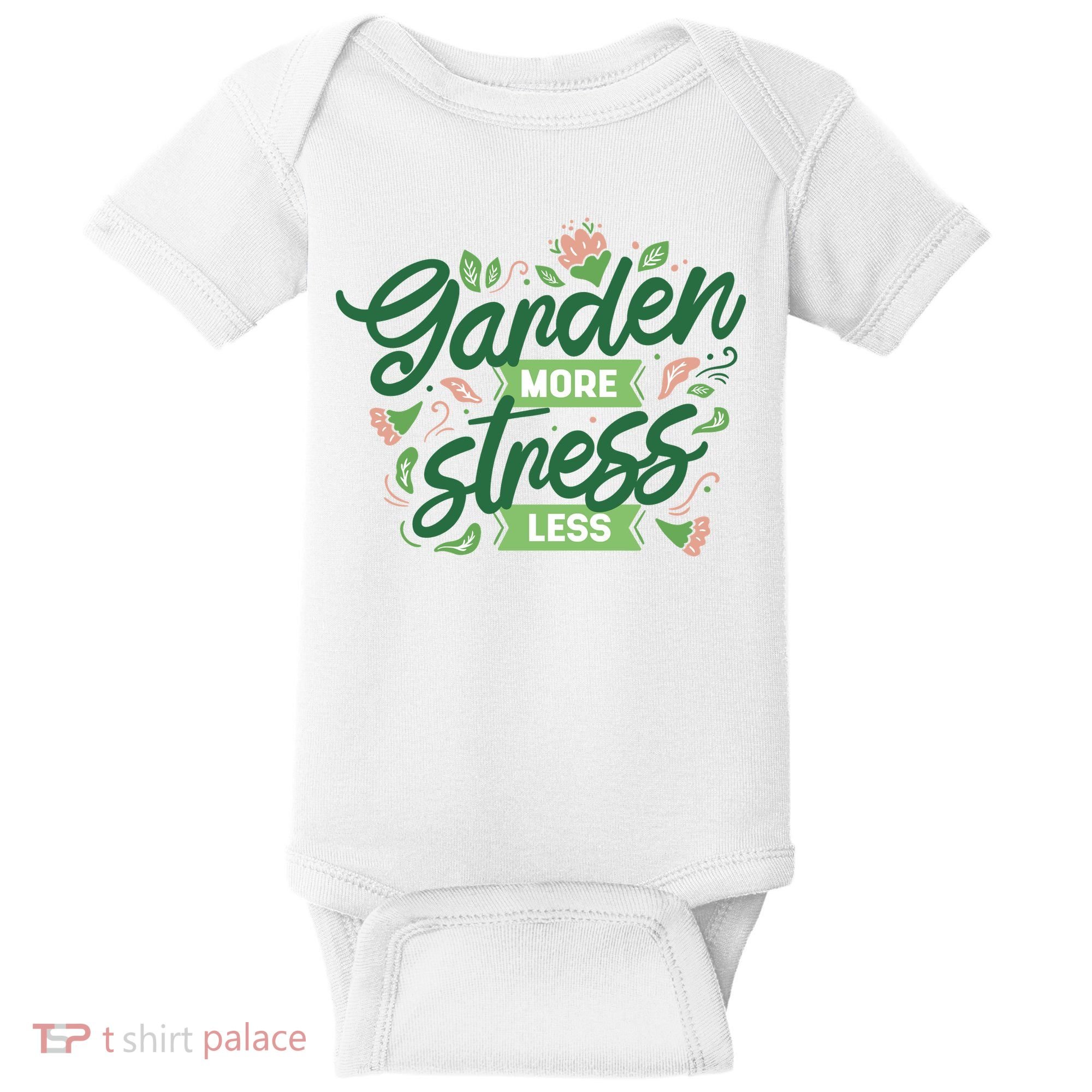 Garden More Stress Less Baby Bodysuit