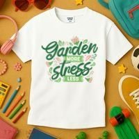 Garden More Stress Less Kids T-Shirt thumb 3