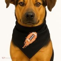 Gameday Multiple Sclerosis Awareness America Football Lover Support USA-Made Doggie Bandana thumb 1
