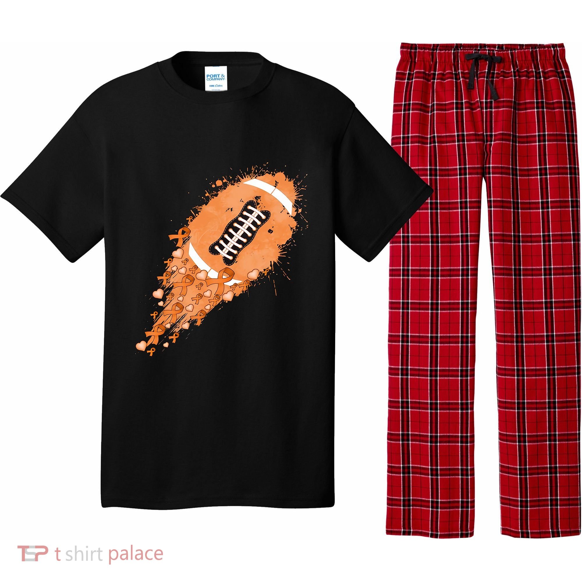 Gameday Multiple Sclerosis Awareness America Football Lover Support Pajama Set