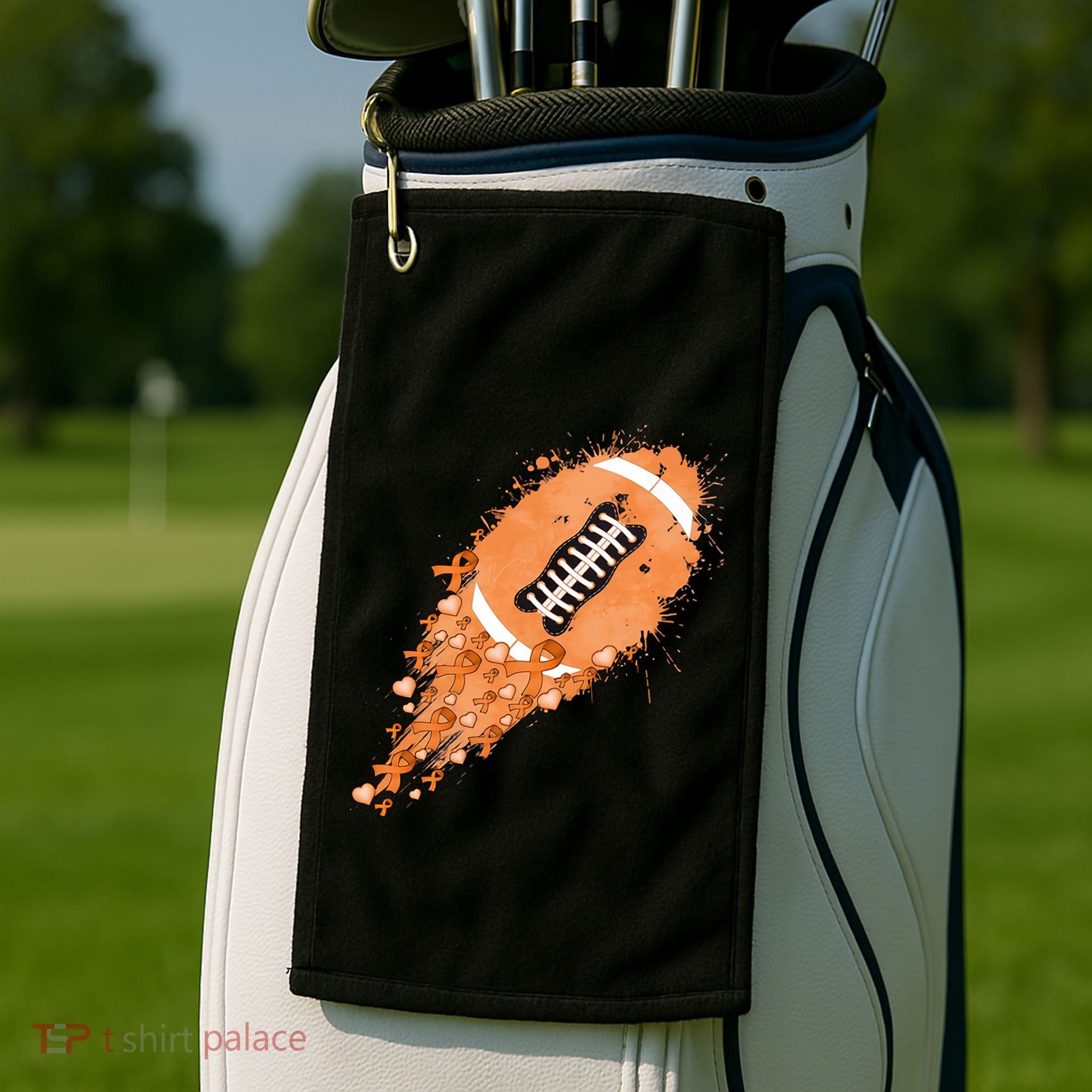 Gameday Multiple Sclerosis Awareness America Football Lover Support Golf Towel
