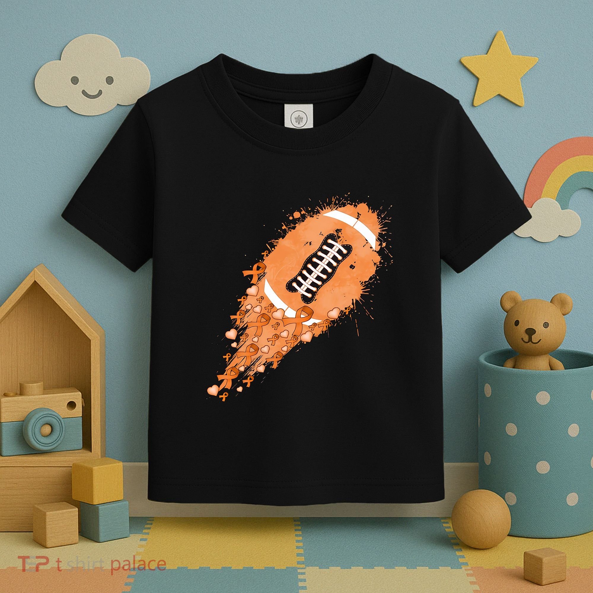 Gameday Multiple Sclerosis Awareness America Football Lover Support Toddler T-Shirt