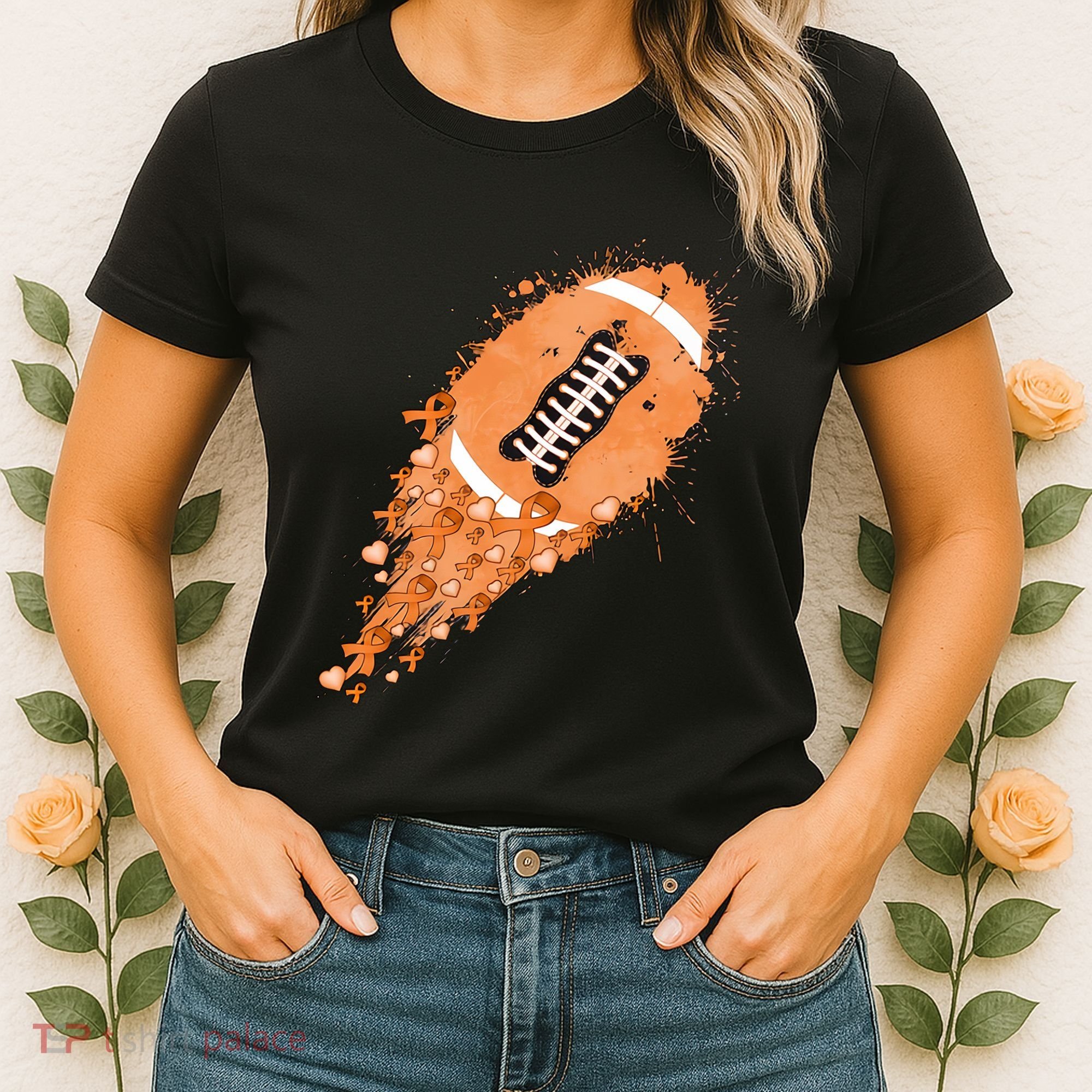 Gameday Multiple Sclerosis Awareness America Football Lover Support Women's T-Shirt