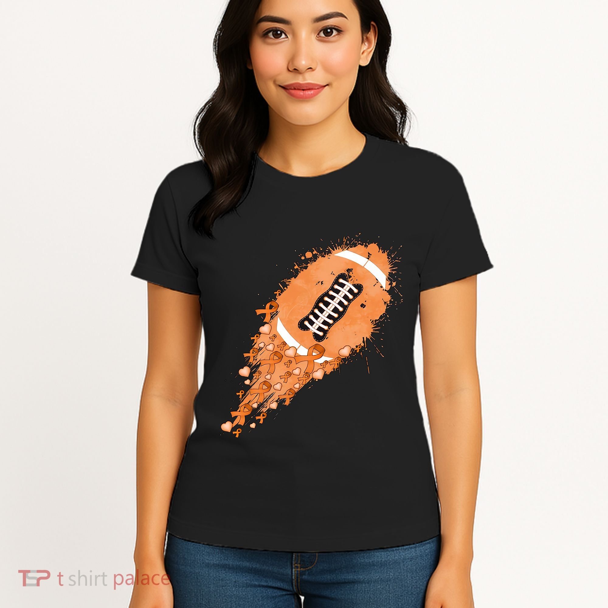 Gameday Multiple Sclerosis Awareness America Football Lover Support Women's T-Shirt