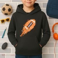 Gameday Multiple Sclerosis Awareness America Football Lover Support Kids Hoodie thumb 2
