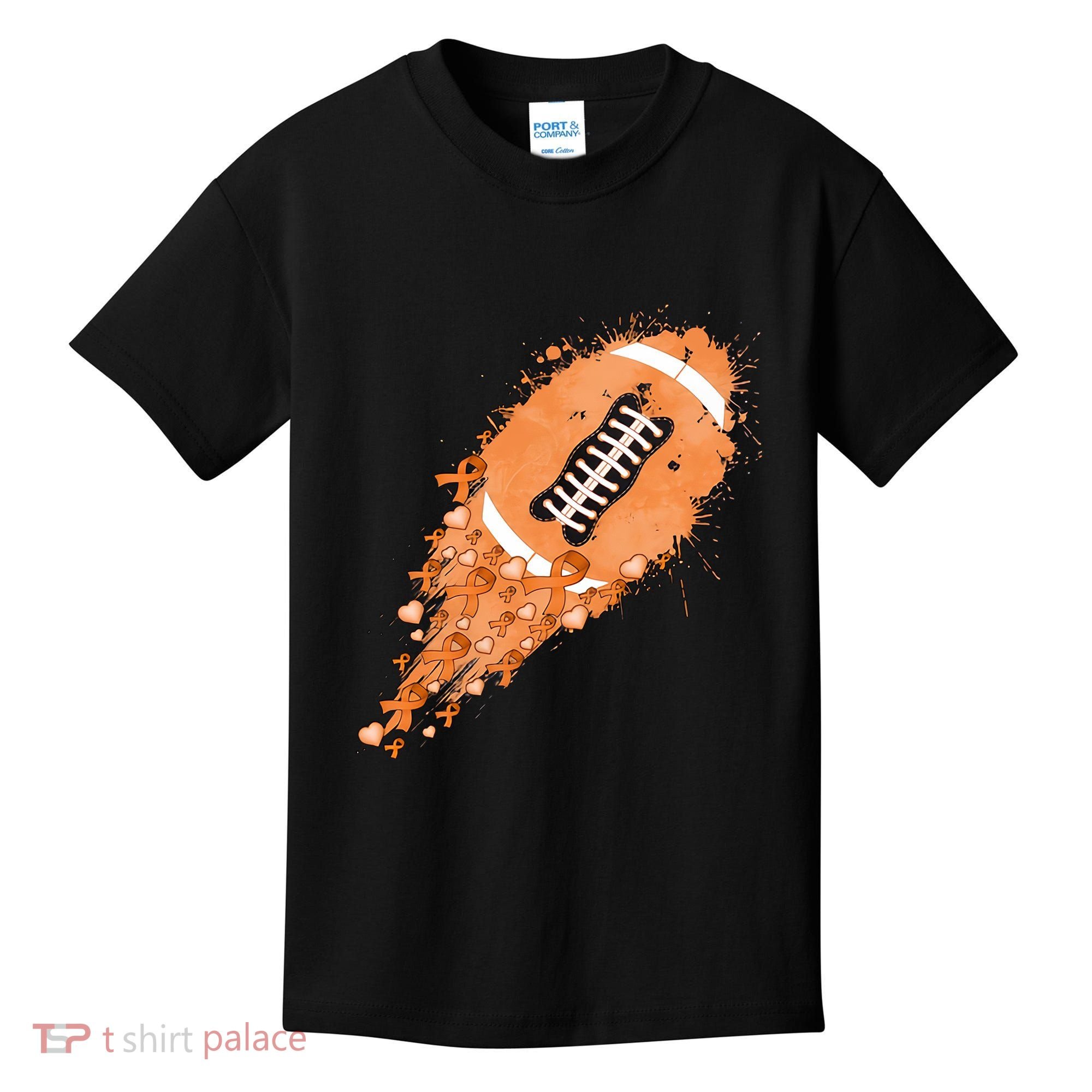 Gameday Multiple Sclerosis Awareness America Football Lover Support Kids T-Shirt