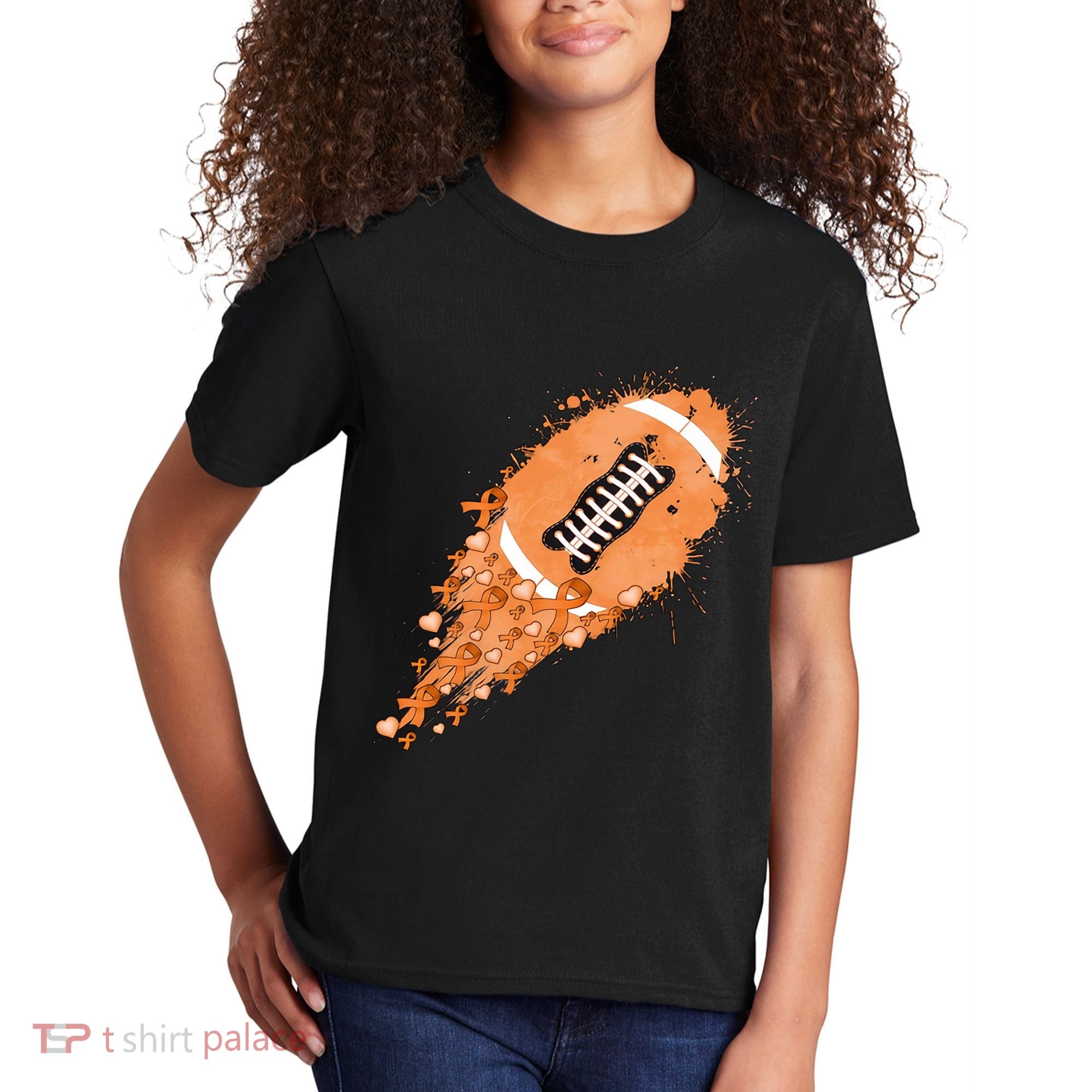 Gameday Multiple Sclerosis Awareness America Football Lover Support Kids T-Shirt