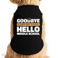 Goodbye Middle School Hello High School 8th Grade Graduation Doggie Tank thumb 0