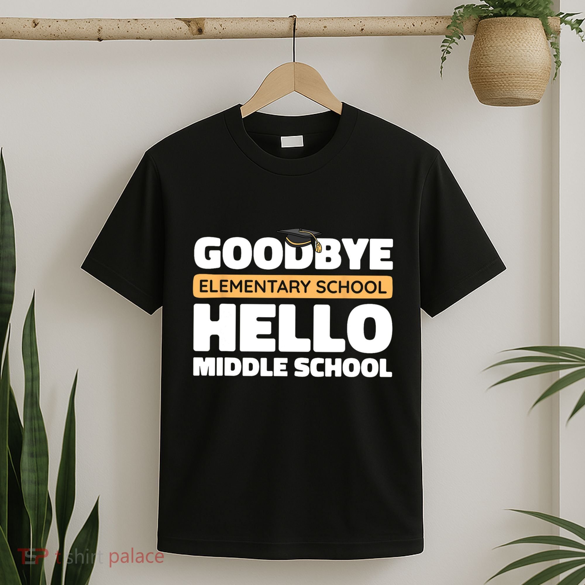 Goodbye Middle School Hello High School 8th Grade Graduation T-Shirt