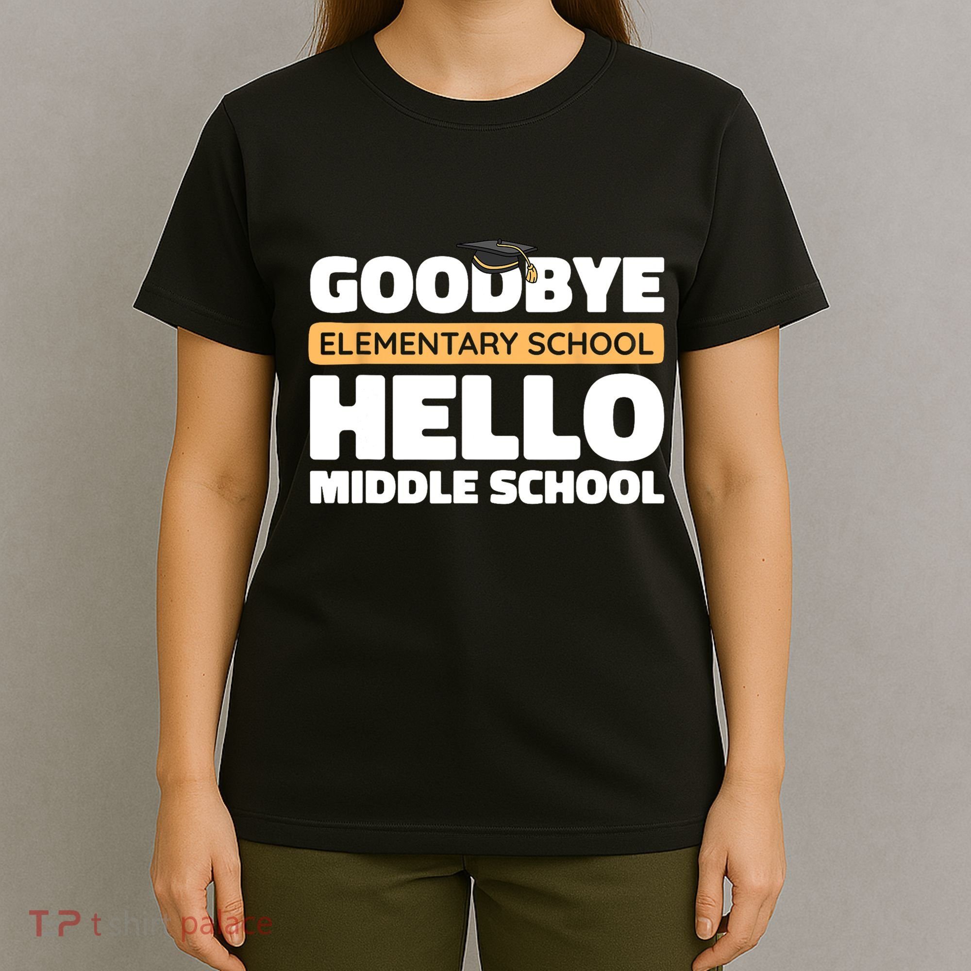 Goodbye Middle School Hello High School 8th Grade Graduation T-Shirt