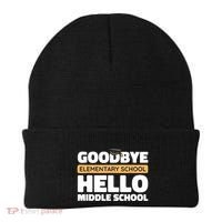 Goodbye Middle School Hello High School 8th Grade Graduation Beanie thumb 0