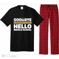 Goodbye Middle School Hello High School 8th Grade Graduation Pajama Set thumb 0
