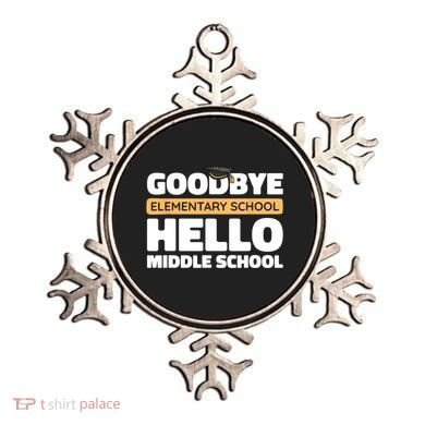 Goodbye Middle School Hello High School 8th Grade Graduation Ornament