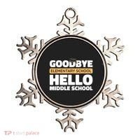 Goodbye Middle School Hello High School 8th Grade Graduation Ornament thumb 0
