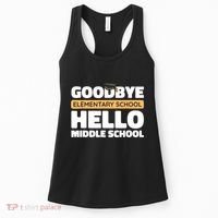 Goodbye Middle School Hello High School 8th Grade Graduation Women's Tank Top thumb 0