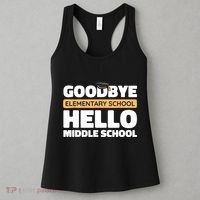 Goodbye Middle School Hello High School 8th Grade Graduation Women's Tank Top thumb 3