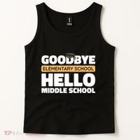 Goodbye Middle School Hello High School 8th Grade Graduation Tank Top thumb 2