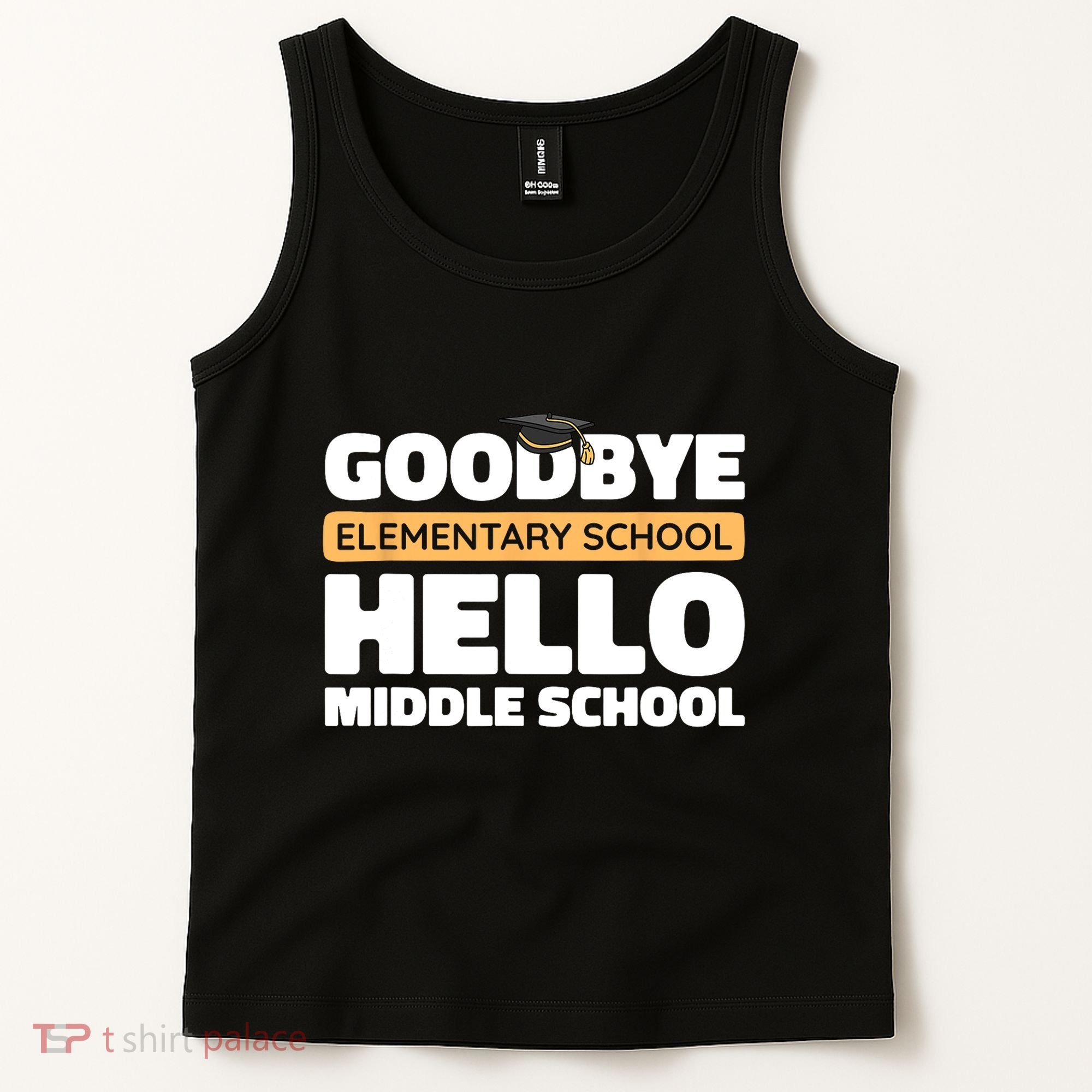 Goodbye Middle School Hello High School 8th Grade Graduation Tank Top