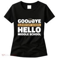 Goodbye Middle School Hello High School 8th Grade Graduation Women's T-Shirt thumb 0