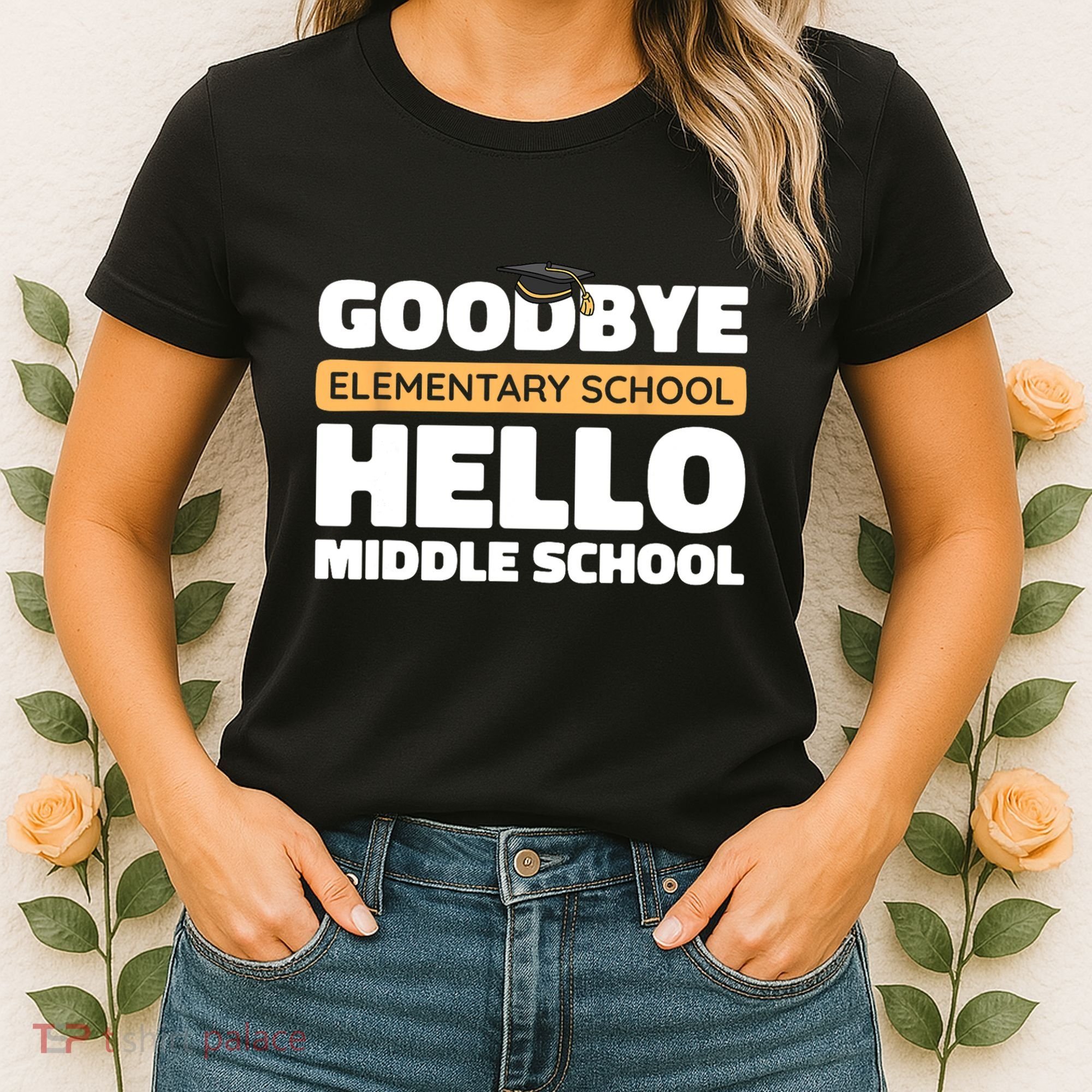Goodbye Middle School Hello High School 8th Grade Graduation Women's T-Shirt