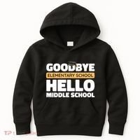 Goodbye Middle School Hello High School 8th Grade Graduation Kids Hoodie thumb 0