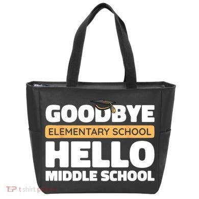 Goodbye Middle School Hello High School 8th Grade Graduation Tote Bag