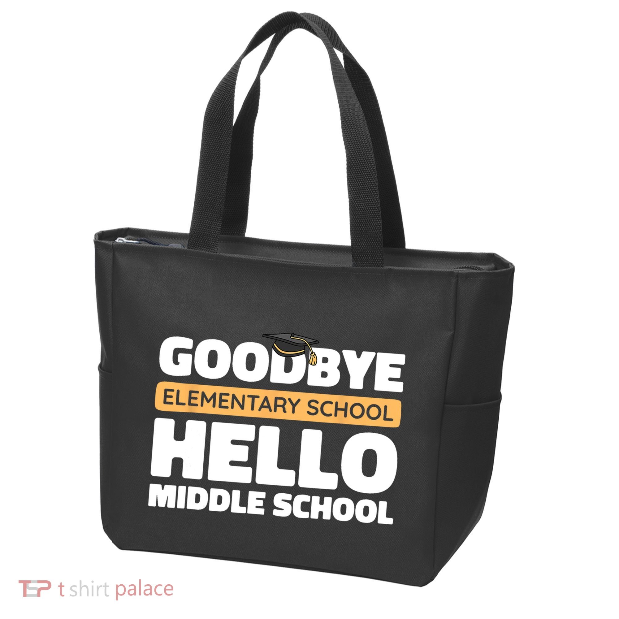 Goodbye Middle School Hello High School 8th Grade Graduation Tote Bag