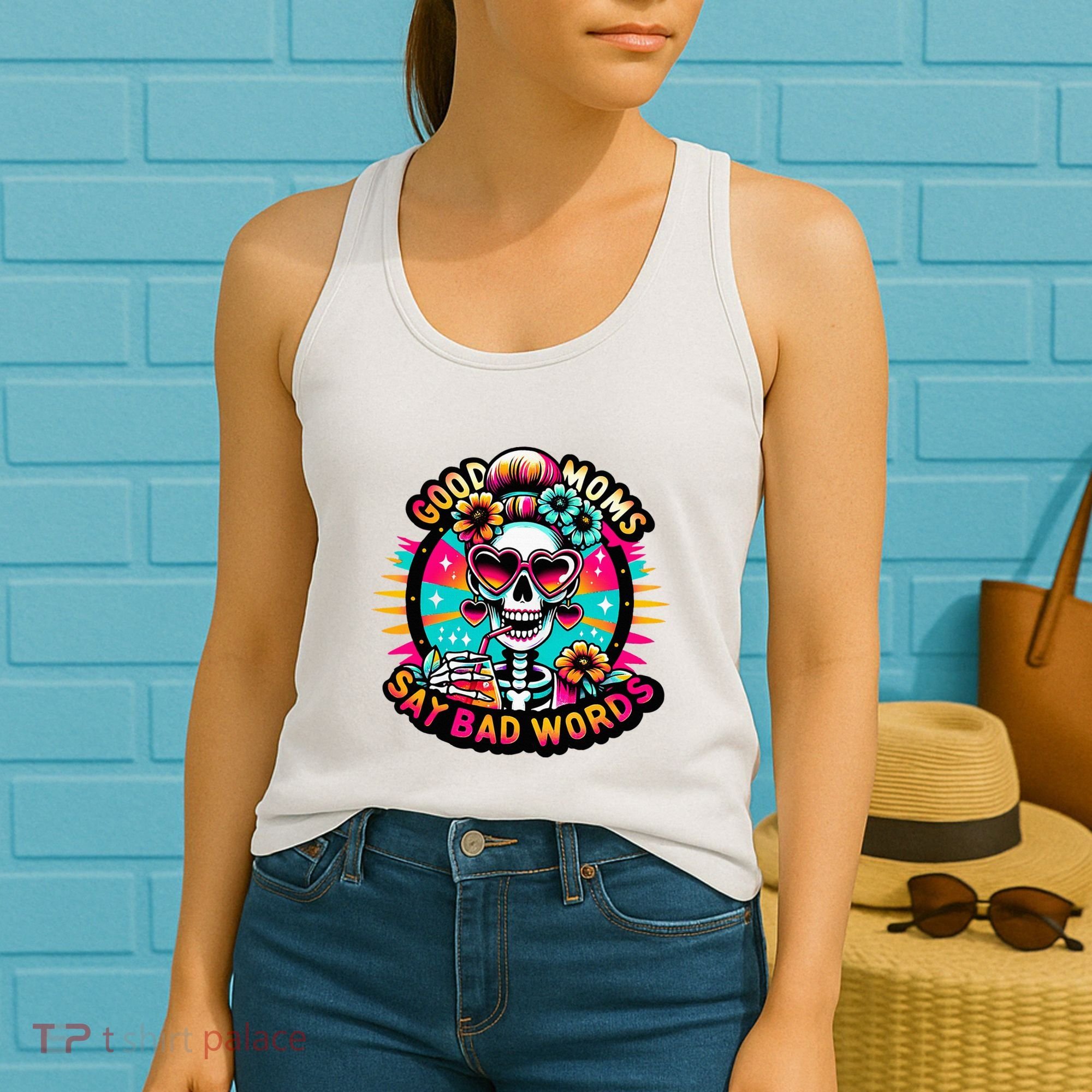 Good Moms Say Bad Words Cool Women's Tank Top