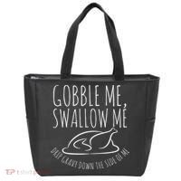 Gobble Me Swallow Me Funny Thanksgiving Tote Bag thumb 0