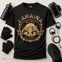 Golden Maui Strong Lahaina Strong Banyan Tree Cooling Performance Crew T-Shirt thumb 3
