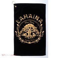 Golden Maui Strong Lahaina Strong Banyan Tree Golf Towel thumb 0