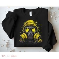 Gas Mask Toxic Biohazard Sweatshirt thumb 2