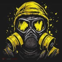 Gas Mask Toxic Biohazard Polo thumb 3