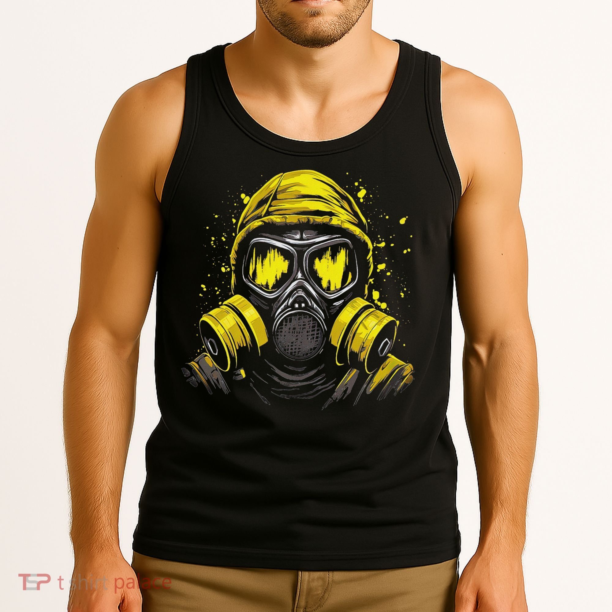 Gas Mask Toxic Biohazard Tank Top