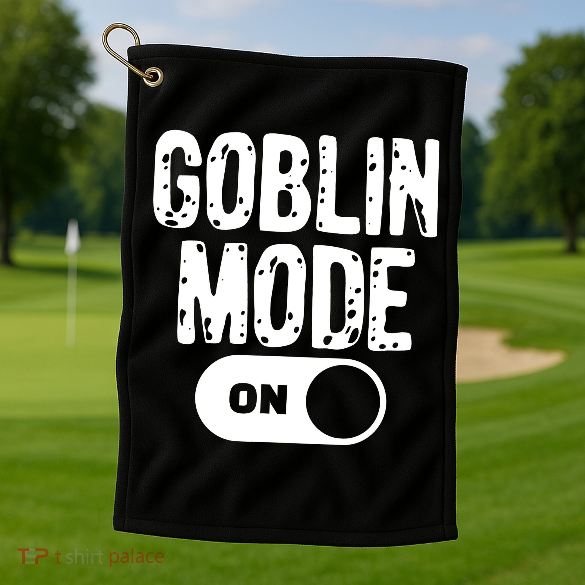 Goblin Mode Trend Goblincore Funny Golf Towel
