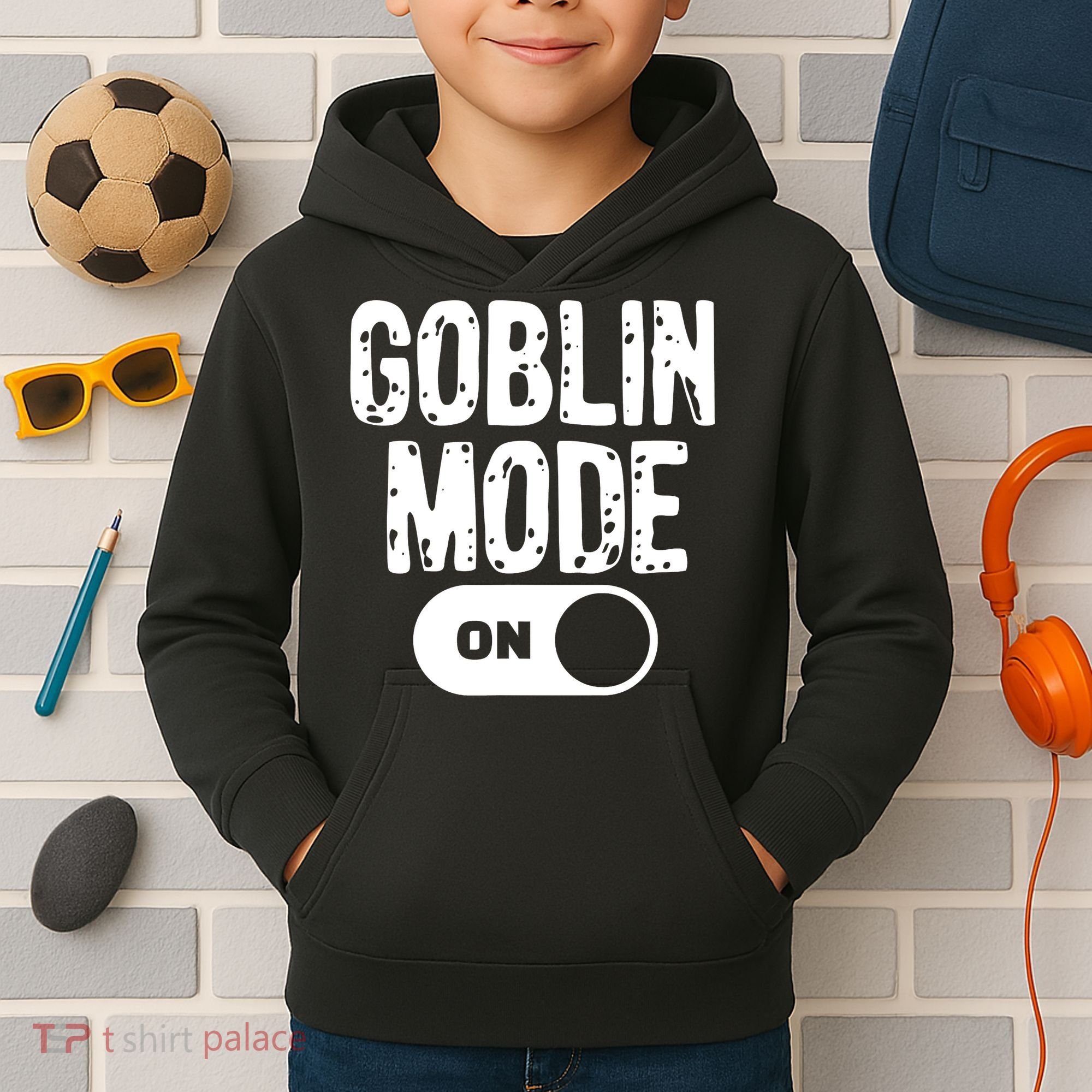 Goblin Mode Trend Goblincore Funny Kids Hoodie
