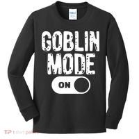 Goblin Mode Trend Goblincore Funny Kids Long Sleeve Shirt thumb 0