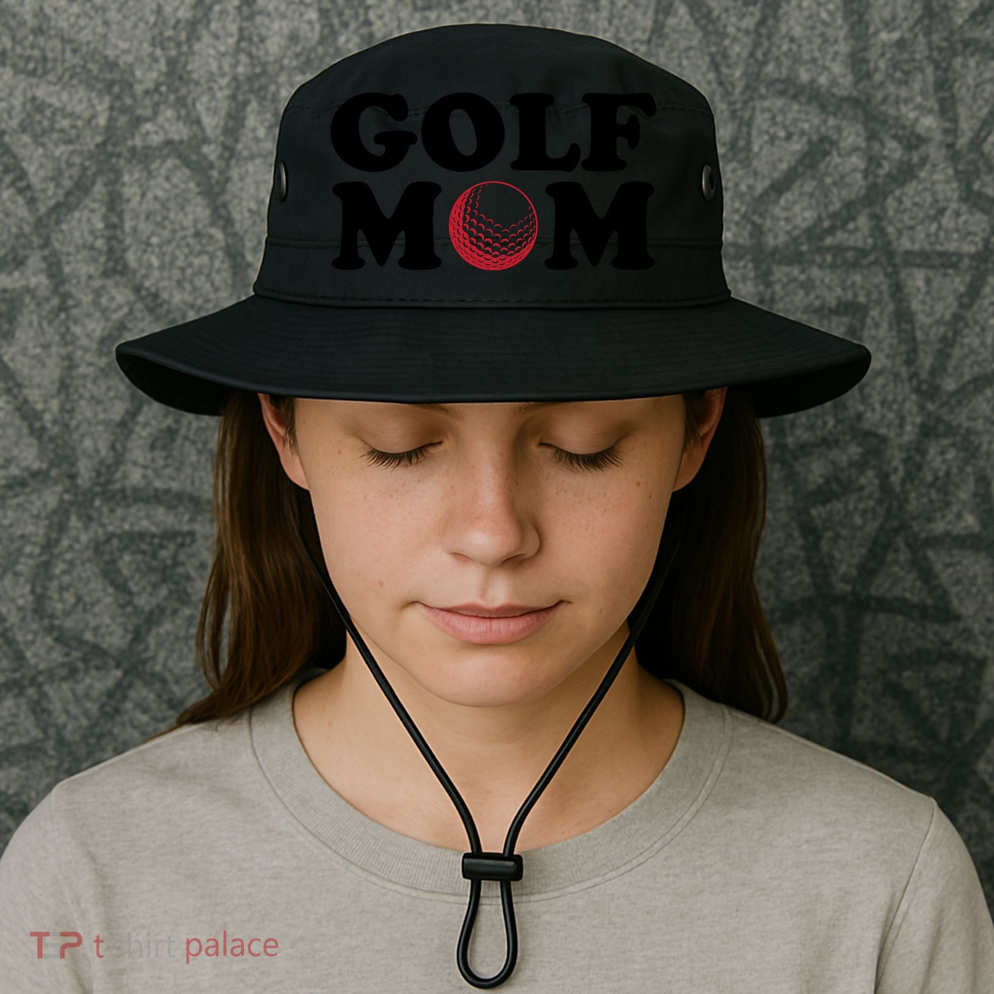 Golf Mom TShirtGolf Mom , Sunflower Shirt Carefree Bucket Hat