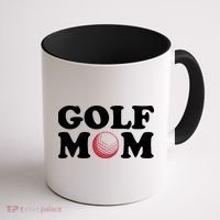 Golf Mom TShirtGolf Mom , Sunflower Shirt Carefree Coffee Mug thumb 1