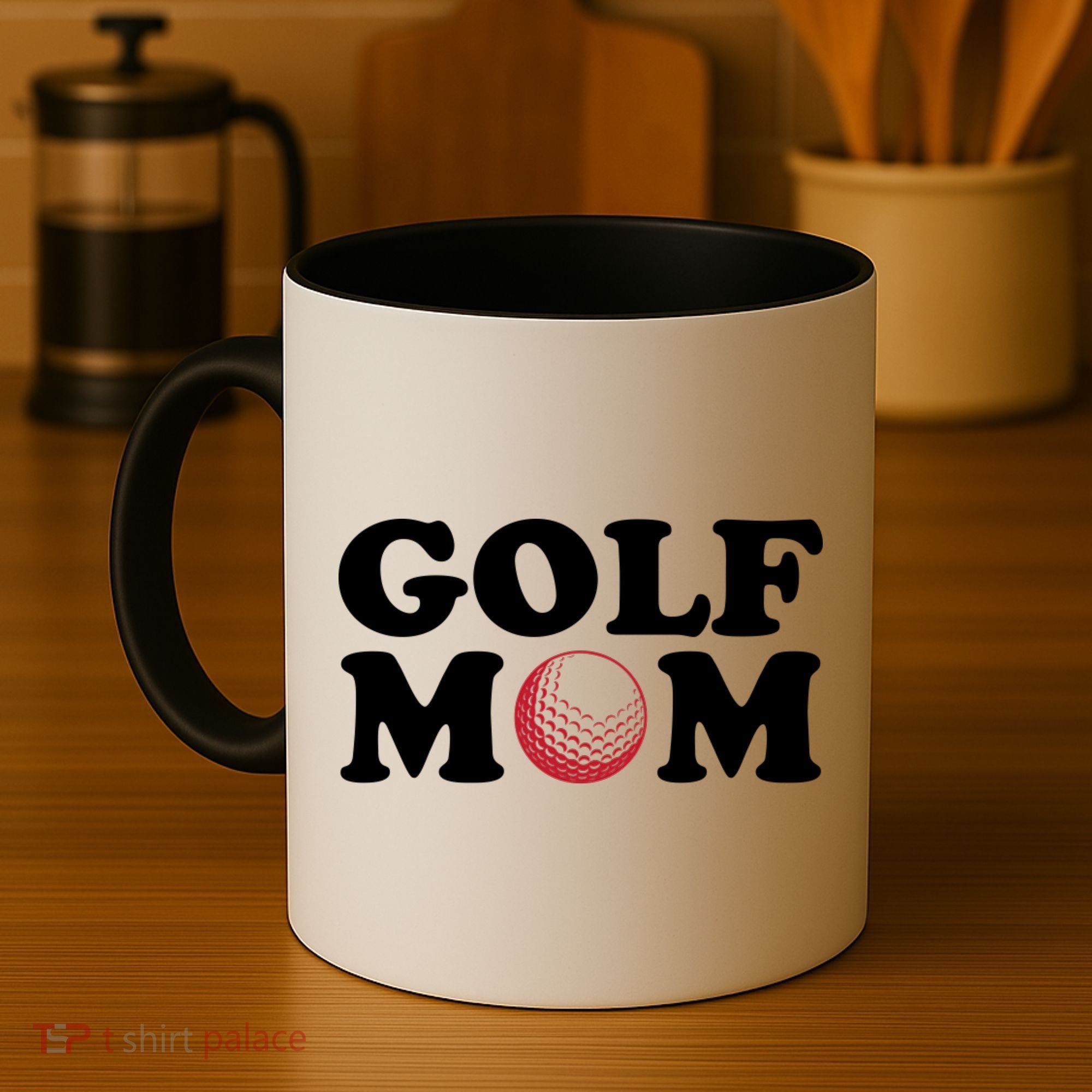 Golf Mom TShirtGolf Mom , Sunflower Shirt Carefree Coffee Mug