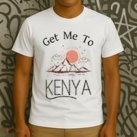 Get Me To Kenya Vintage Vacation T-Shirt thumb 3