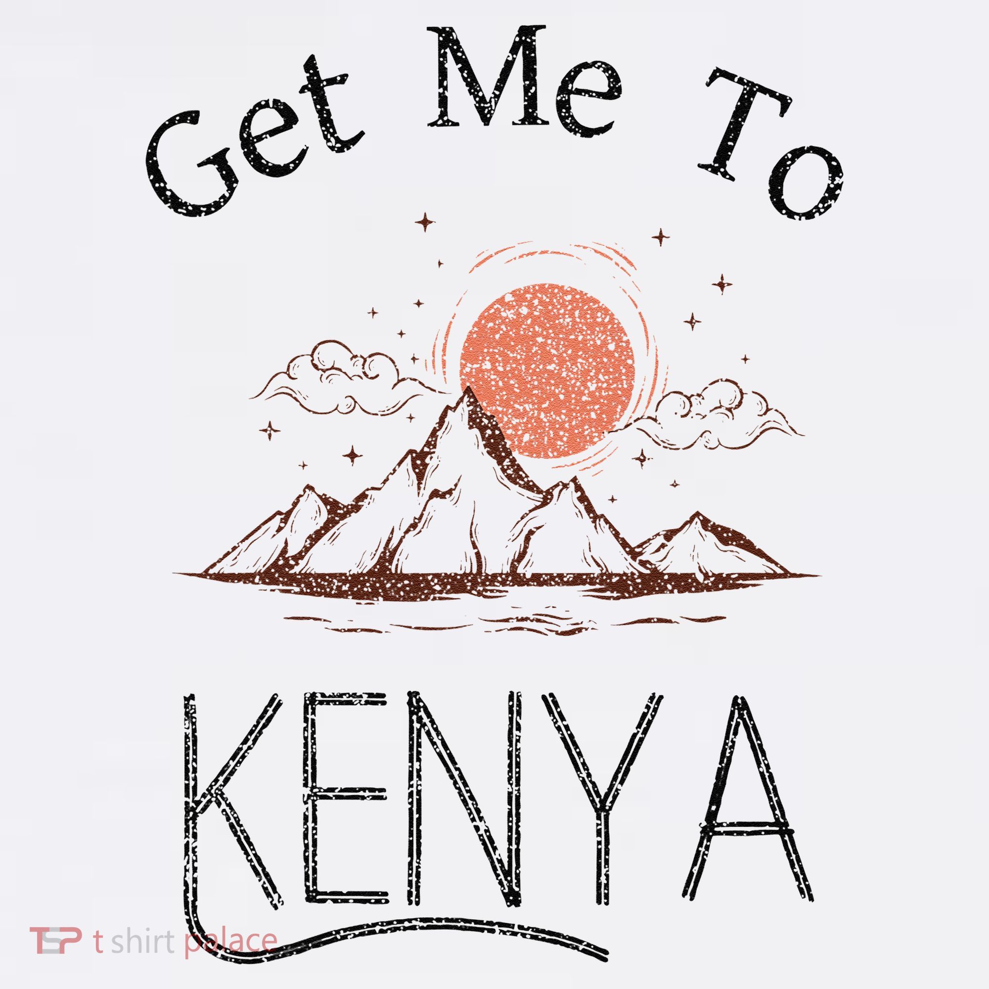 Get Me To Kenya Vintage Vacation T-Shirt