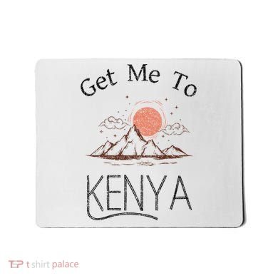 Get Me To Kenya Vintage Vacation Mousepad