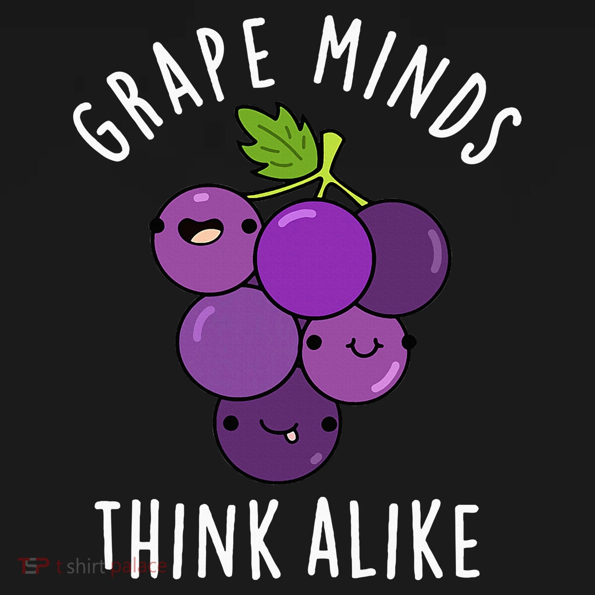 Grape Minds Think Alike Funny Fruit Pun Doggie Tank