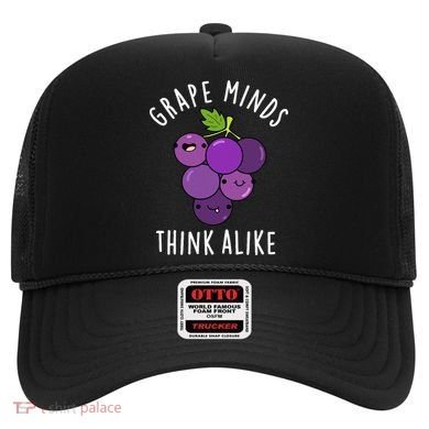 Grape Minds Think Alike Funny Fruit Pun Hat