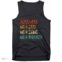 Grandad Man The Myth Legend father's day Tank Top thumb 0