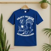 Gravy Master Thanksgiving Turkey Retro Vintage Food Family Funny Gift T-Shirt thumb 2