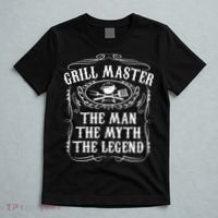 Grill Master The Man The Myth Legend Funny BBQ Smoker Gift T-Shirt thumb 5