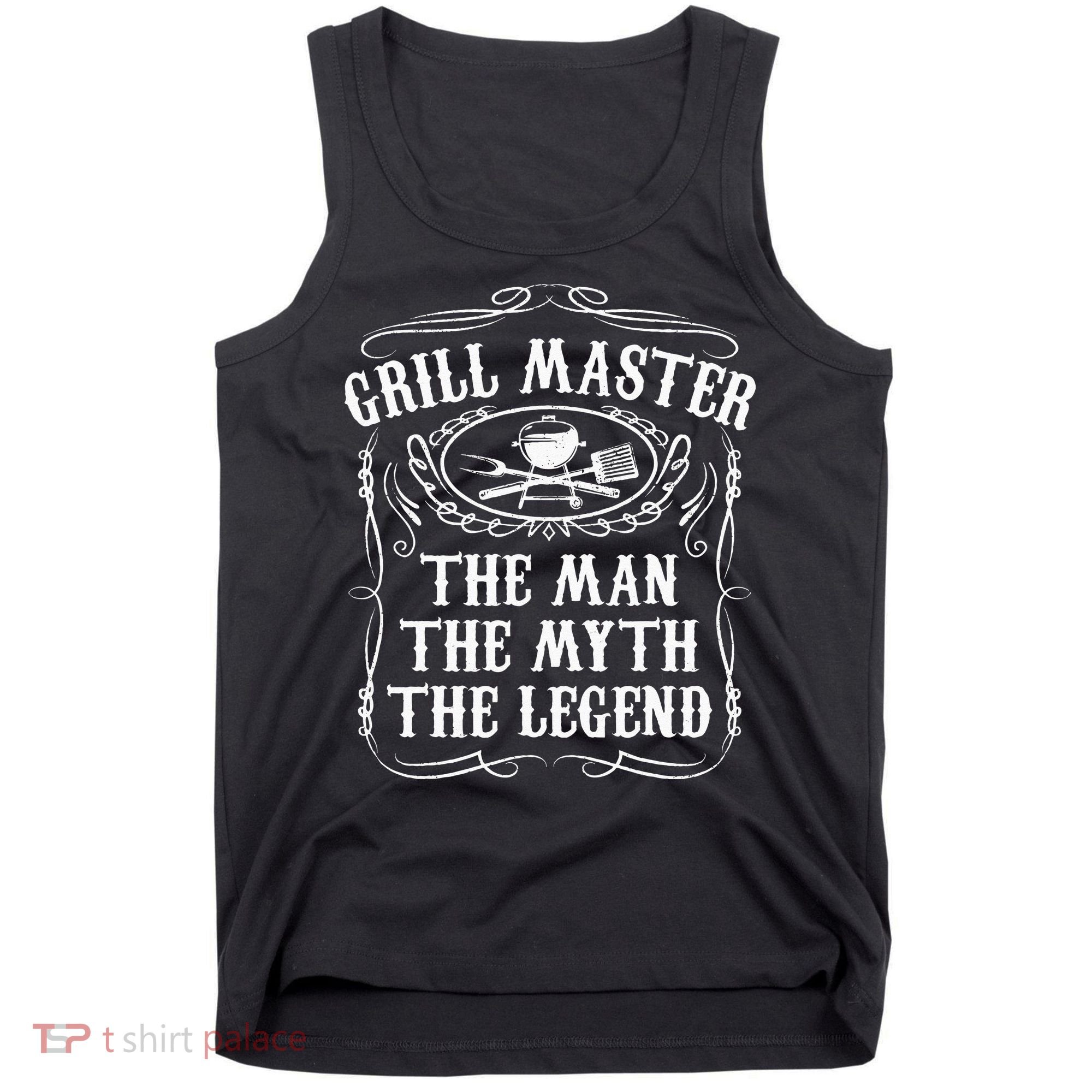 Grill Master The Man The Myth Legend Funny BBQ Smoker Gift Tank Top